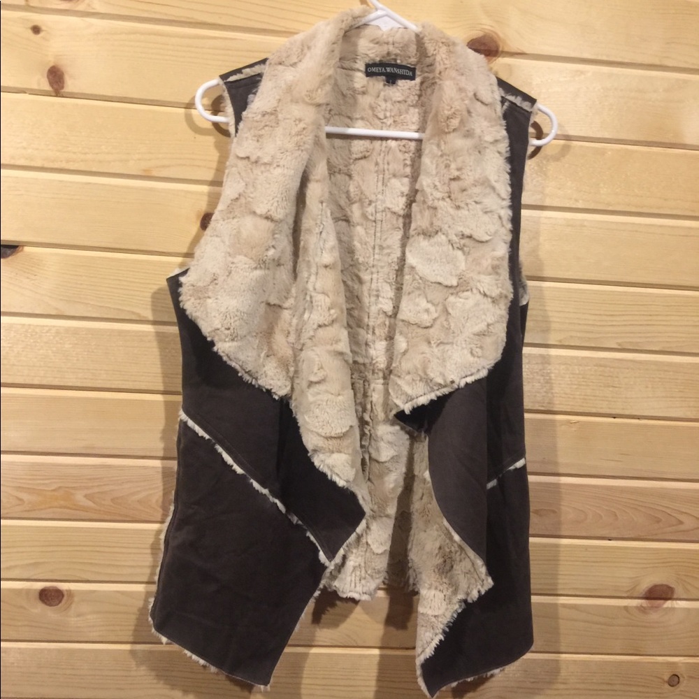 Faux fur vest